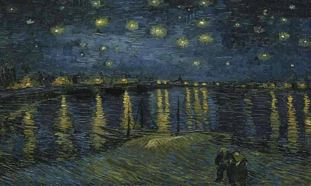 Vincent van Gogh - Starry Night on the Rhone, 1888 