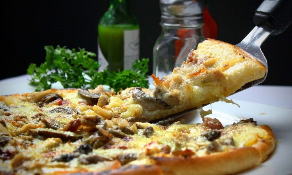 Pizza e funghi