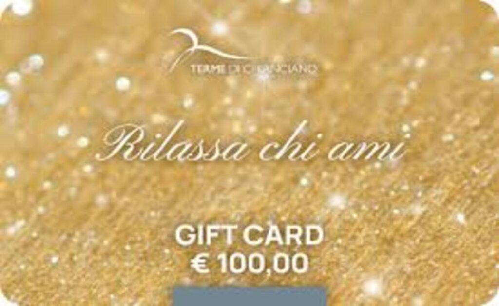 Una gift card per andare alle terme è un regalo di classe
