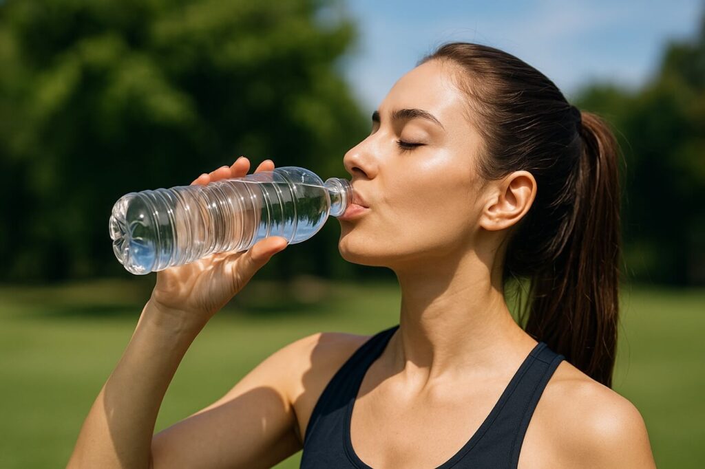 Bere acqua aiuta l’organismo contro il caldo