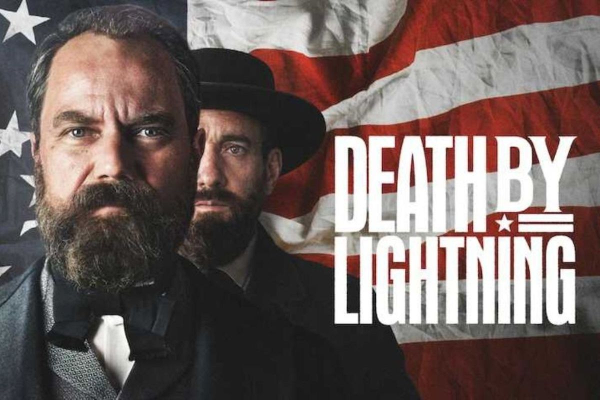L'immagine è una locandina promozionale per la serie Netflix "Death by Lightning".