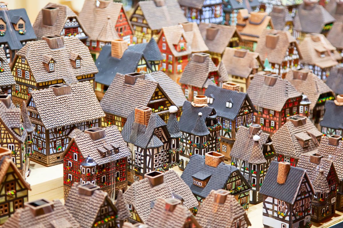 Le casette o piccole opere d'arte a Colmar a Natale