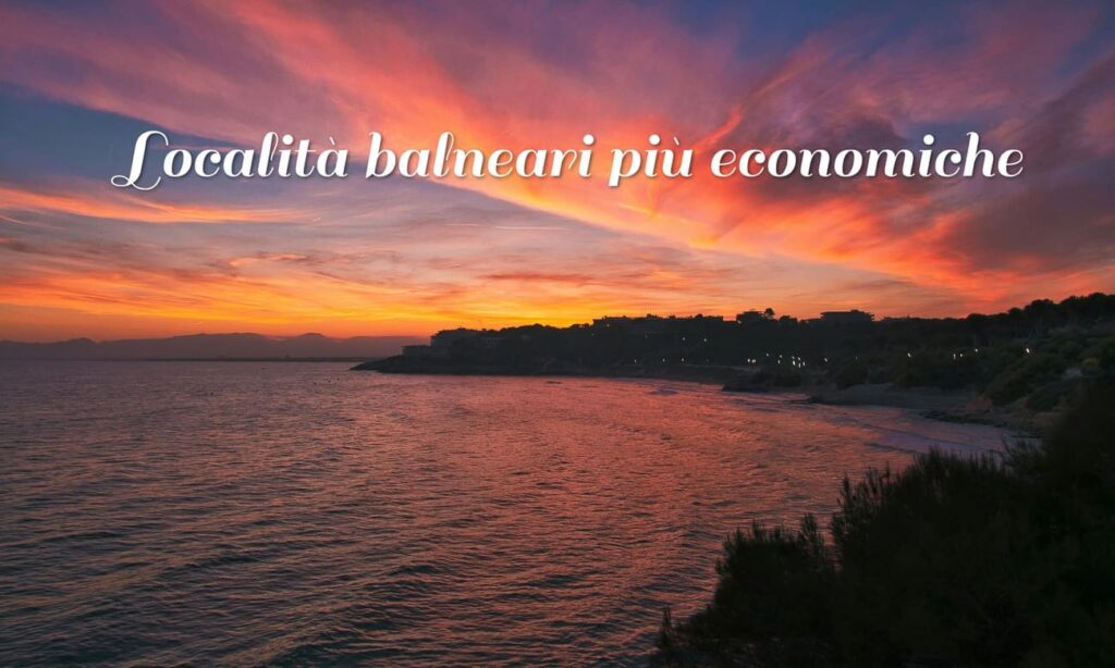 località balneari più economiche