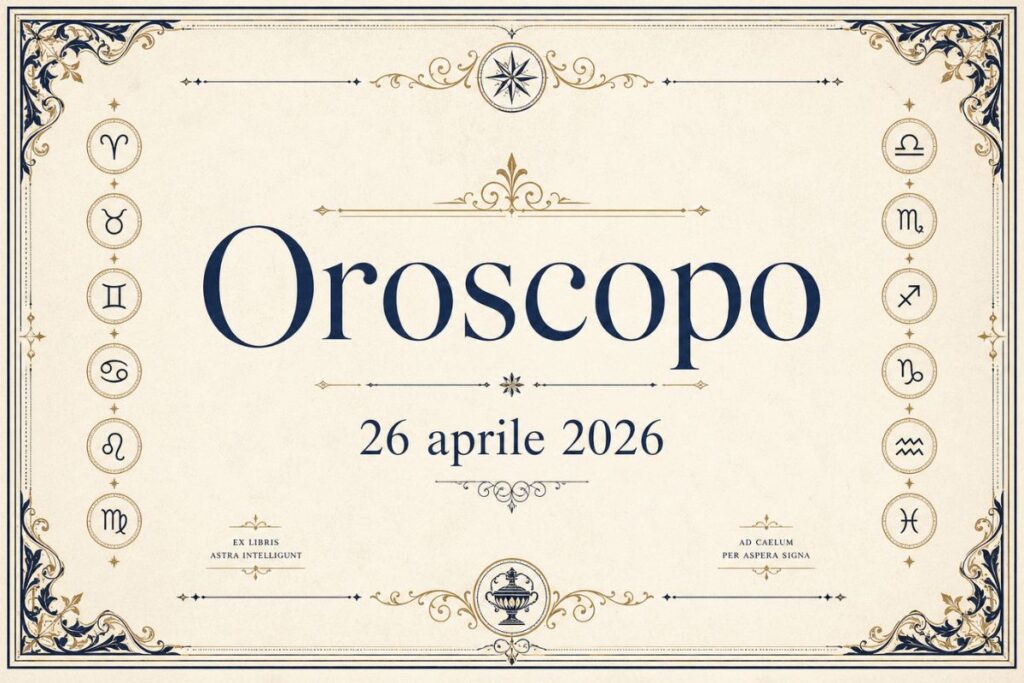 Oroscopo del 26 Aprile