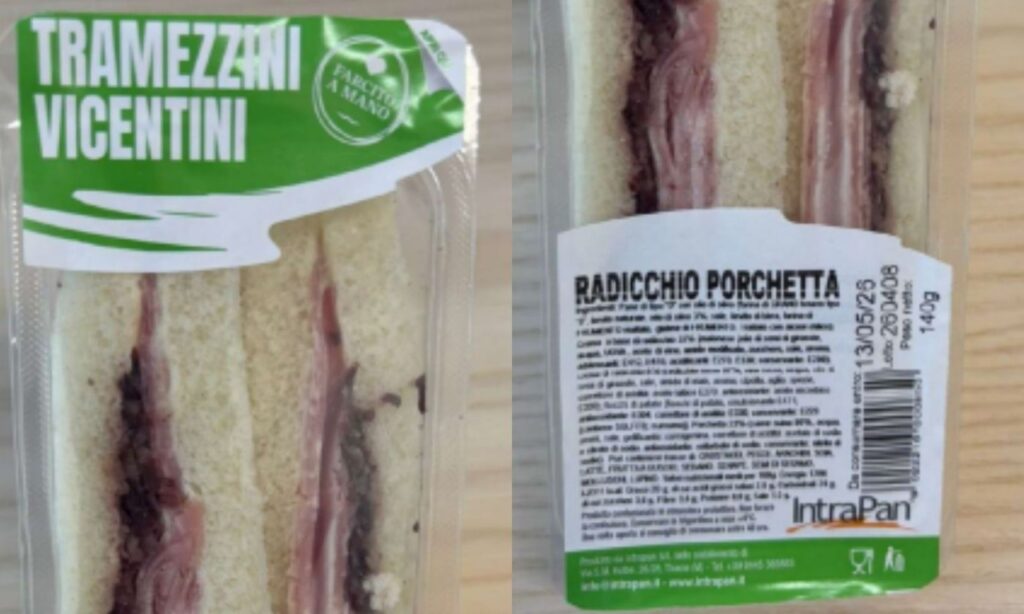 I TRAMEZZINI VICENTINI RADICCHIO PORCHETTA sono tra i richiami di maggio
