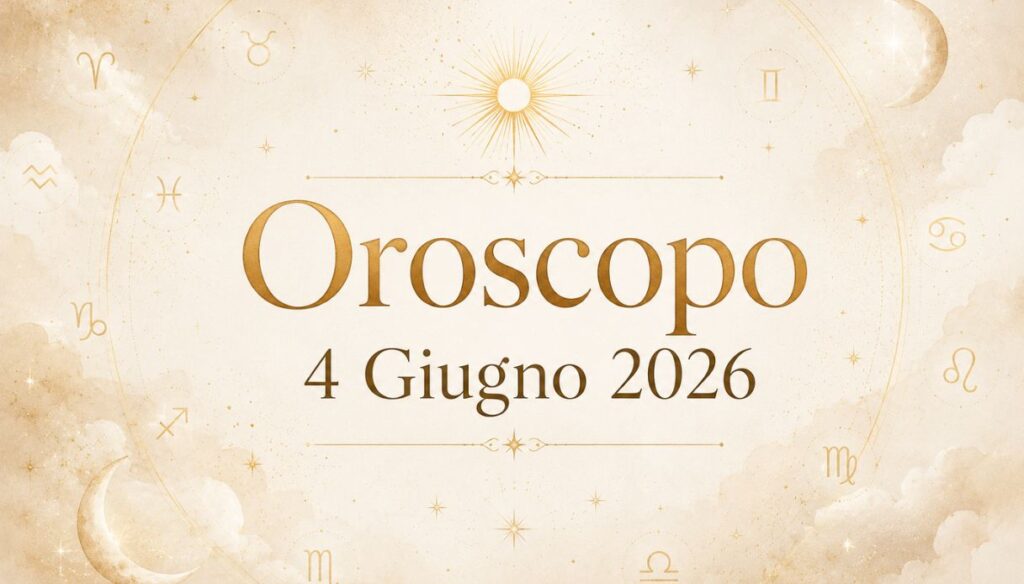 Oroscopo 4 Giugno