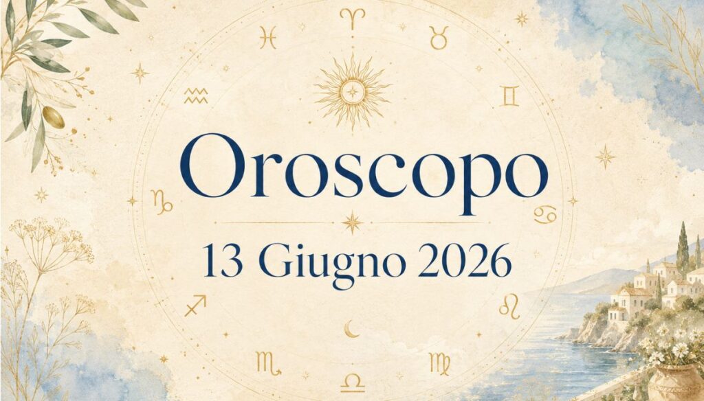 Oroscopo del 13 Giugno