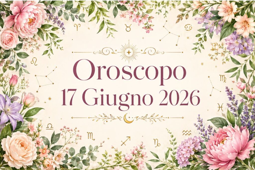 Oroscopo del 17 Giugno 2026