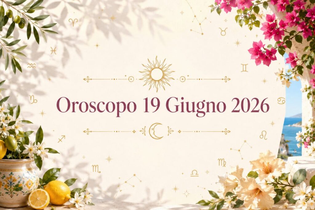 Oroscopo del 19 Giugno 2026