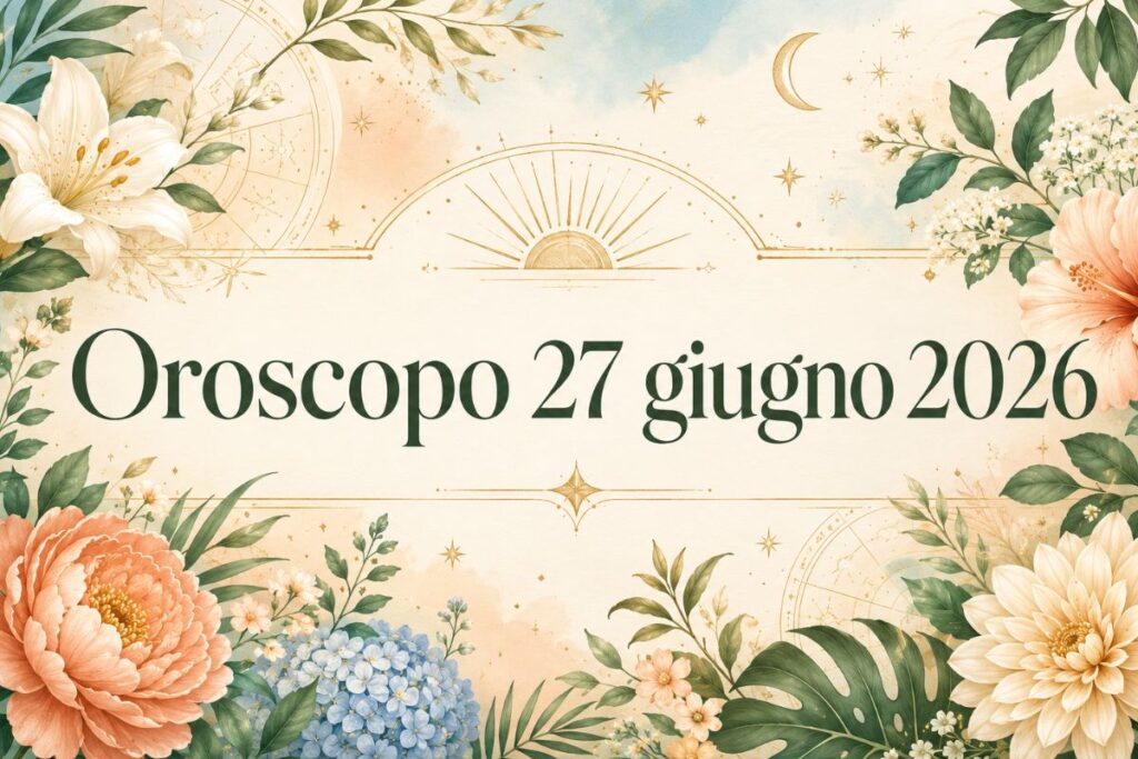 Oroscopo del 27 Giugno 2026